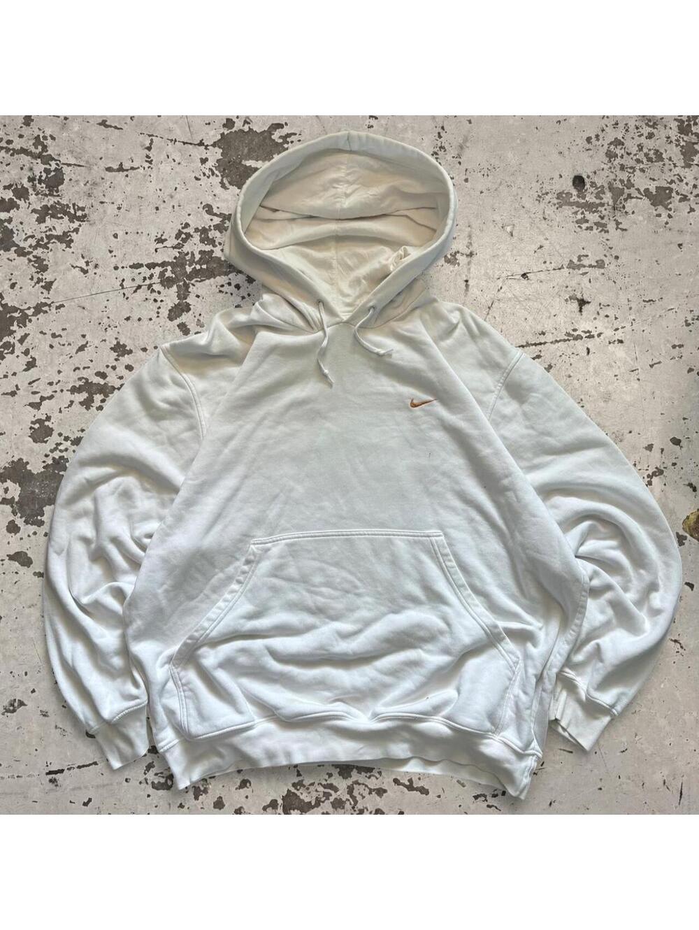 Mens Y2K Nike Grey Tag Hoodie Size L
